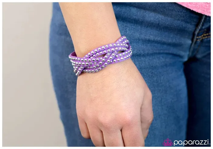 Paparazzi Jewelry Paparazzi Bracelet Number One Stunner Purple Bracelets