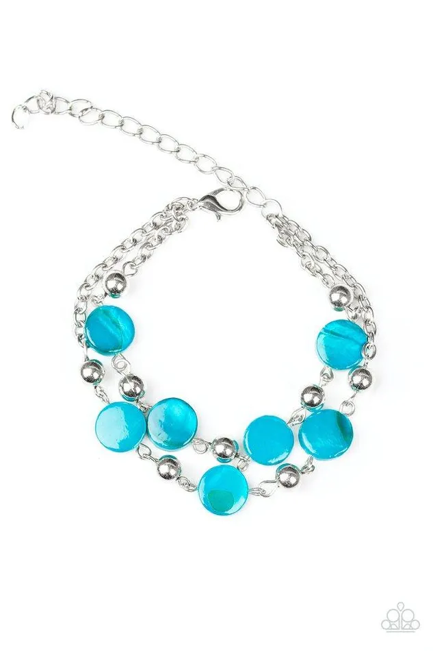 Paparazzi Jewelry Paparazzi Bracelet One BAY At A Time Blue Bracelets