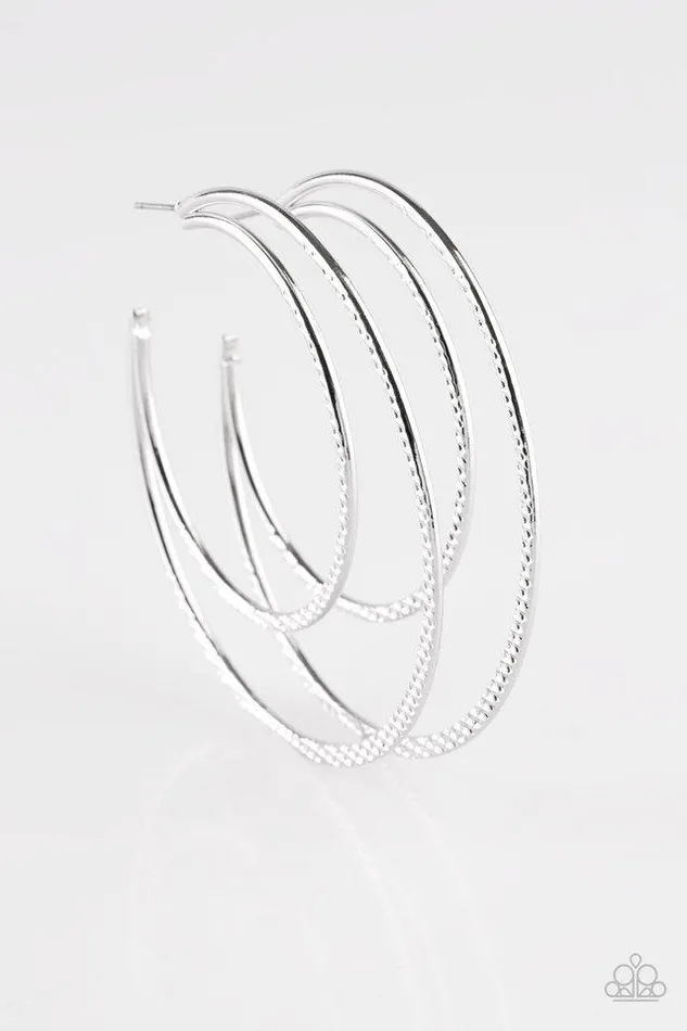 Paparazzi Jewelry Paparazzi Earring Drop It Like Its HAUTE Silver Earrings