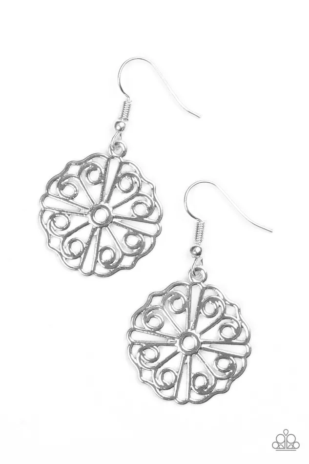 Paparazzi Jewelry Paparazzi Earring Feeling Frilly Silver Earrings