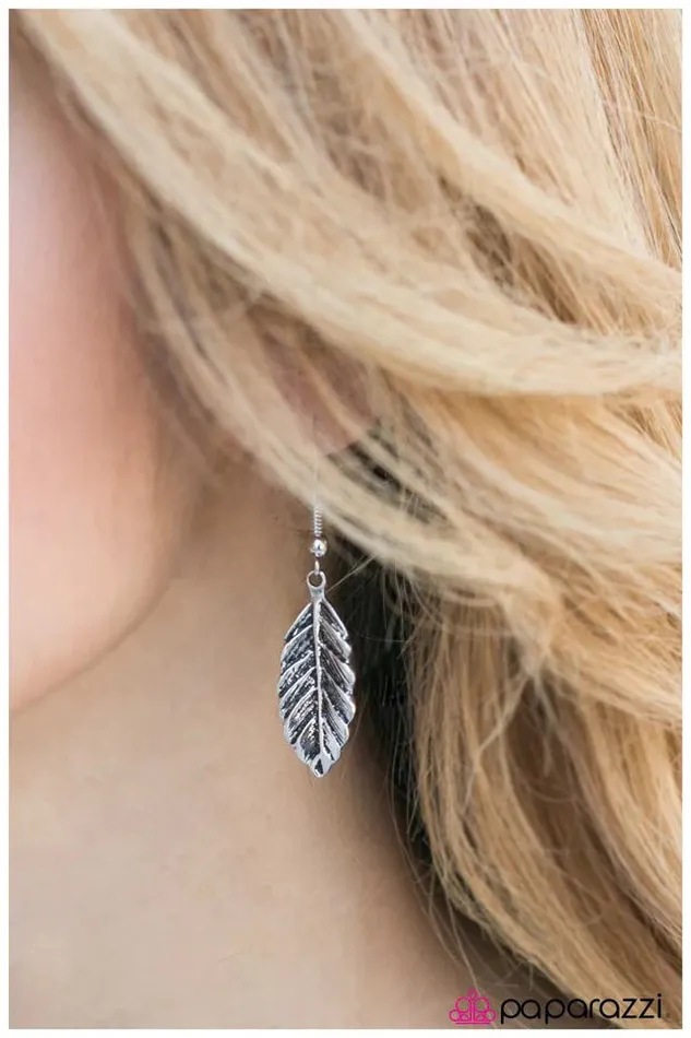 Paparazzi Jewelry Paparazzi Earring Flight Plan Silver Earrings