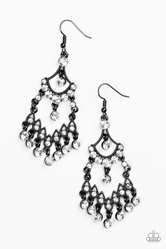 Paparazzi Jewelry Paparazzi Earring Palace Princess Black Earrings