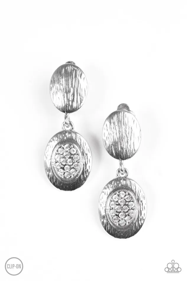 Paparazzi Jewelry Paparazzi Earring Runway Radiance White ClipOn Earrings