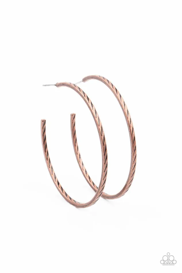 Paparazzi Jewelry Paparazzi Earring Rural Reserve Copper Earrings