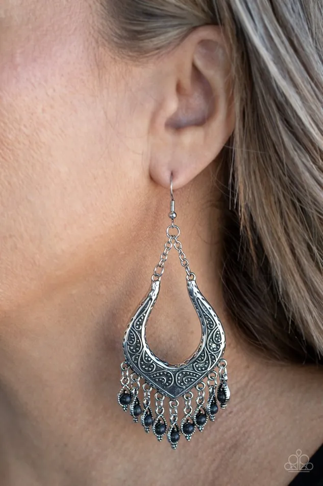 Paparazzi Jewelry Paparazzi Earring Sahara Fiesta Black Earrings