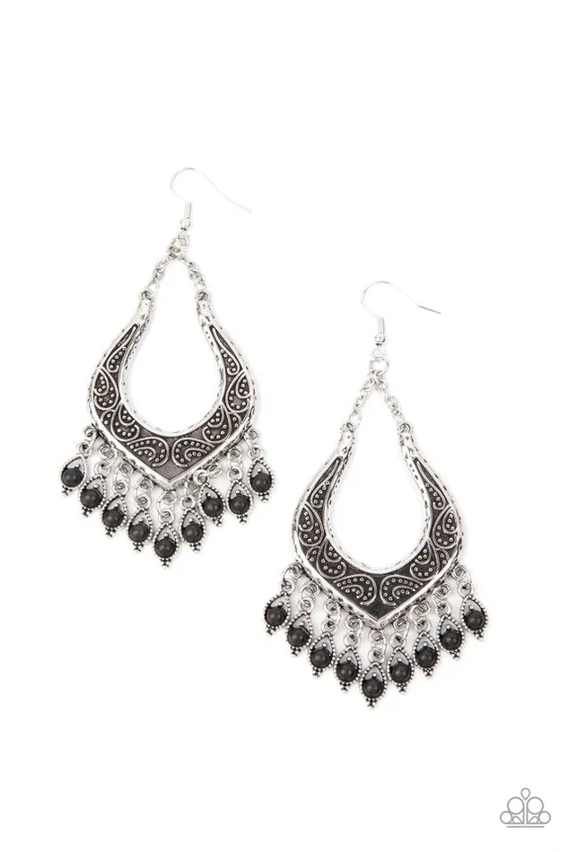Paparazzi Jewelry Paparazzi Earring Sahara Fiesta Black Earrings