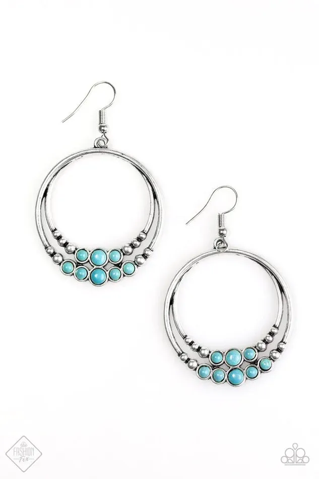 Paparazzi Jewelry Paparazzi Earring Spiraling Serenity Blue Earrings