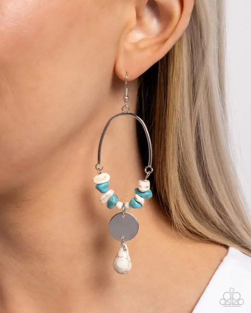 Paparazzi Jewelry Paparazzi Earring Suspended Santa Fe White Earrings