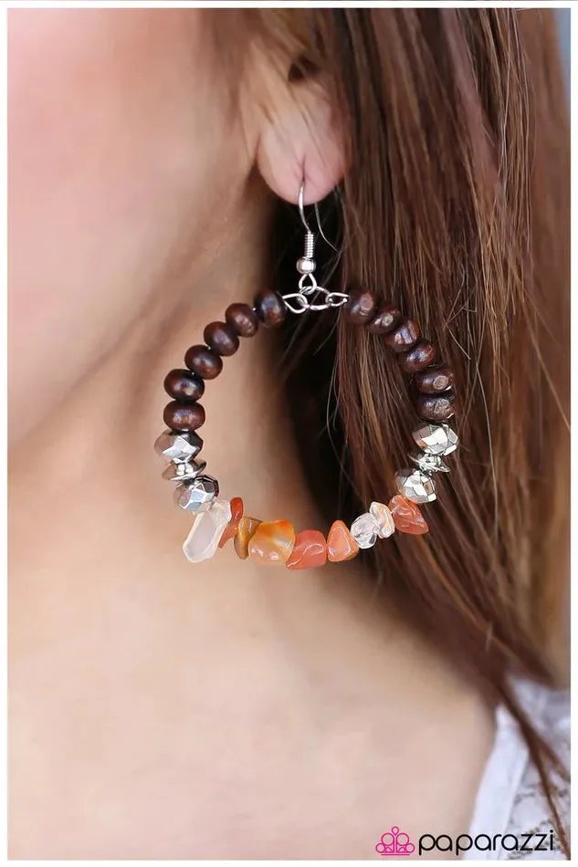 Paparazzi Jewelry Paparazzi Earring Twinkling Tranquility Orange Earrings