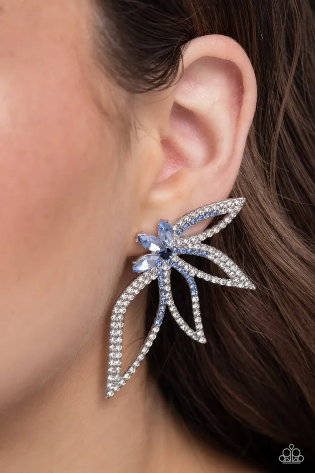Paparazzi Jewelry Paparazzi Earring Twinkling Tulip Blue Earrings