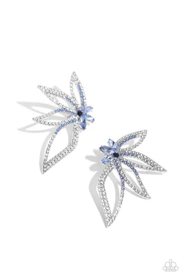 Paparazzi Jewelry Paparazzi Earring Twinkling Tulip Blue Earrings Paparazzi Jewelry Paparazzi Earring Twinkling Tulip Blue Earrings