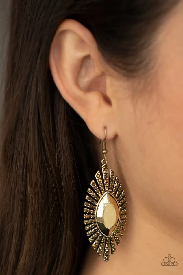 Paparazzi Jewelry Paparazzi Earring Who Is The FIERCEST Of Them All Brass Earrings