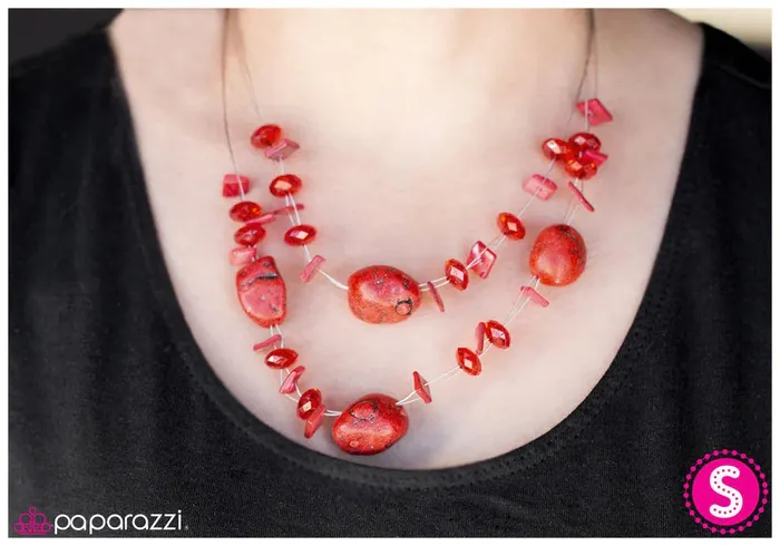 Paparazzi Jewelry Paparazzi Necklace Adorably Artisan Red Necklaces