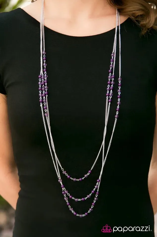 Paparazzi Jewelry Paparazzi Necklace Color My World Purple Necklaces