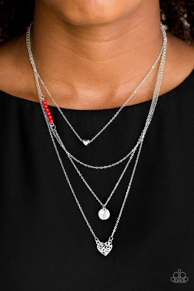 Paparazzi Jewelry Paparazzi Necklace Gypsy Heart Red Necklaces
