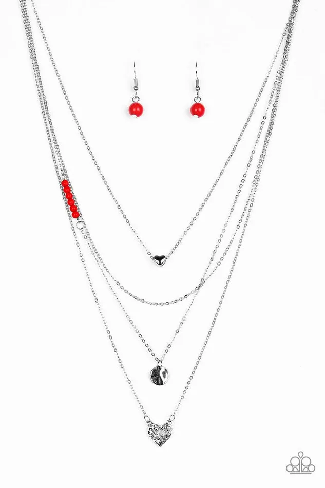 Paparazzi Jewelry Paparazzi Necklace Gypsy Heart Red Necklaces