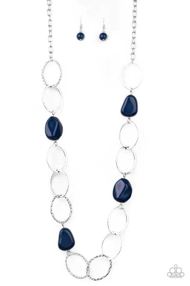 Paparazzi Jewelry Paparazzi Necklace Modern Day Malibu Blue Necklaces