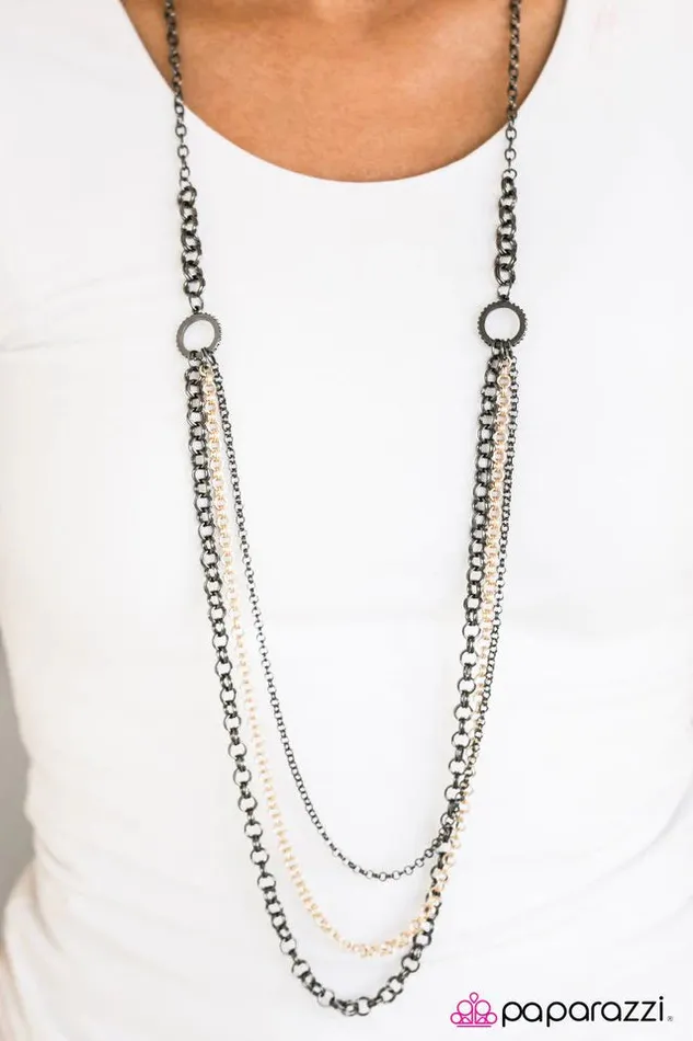Paparazzi Jewelry Paparazzi Necklace Moto Movement Black Necklaces