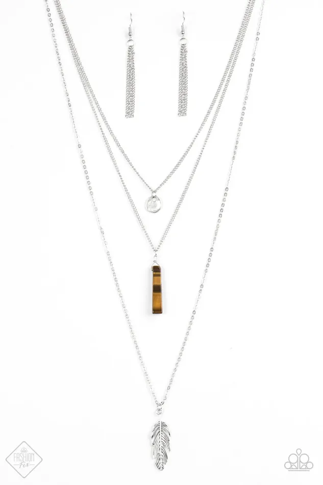 Paparazzi Jewelry Paparazzi Necklace Soaring Eagle Brown Necklaces