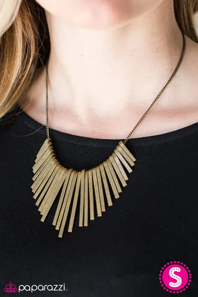 Paparazzi Jewelry Paparazzi Necklace Wild Walkabout Brass Necklaces