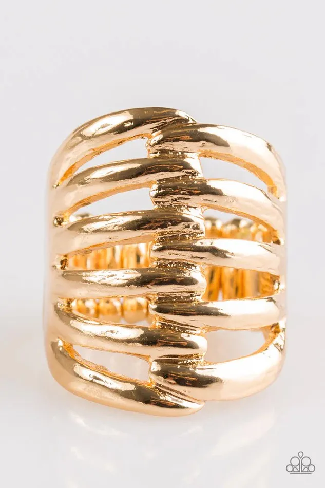 Paparazzi Jewelry Paparazzi Ring Caught Off Guard Gold Rings