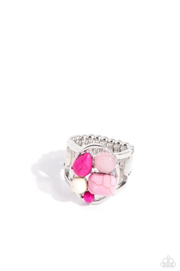 Paparazzi Jewelry Paparazzi Ring Crafted Collection Pink Rings Paparazzi Jewelry Paparazzi Ring Crafted Collection Pink Rings