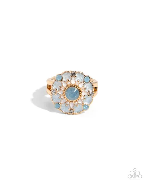 Paparazzi Jewelry Rings Paparazzi Ring Cheers to Perfection Blue Paparazzi Jewelry Rings Paparazzi Ring Cheers to Perfection Blue
