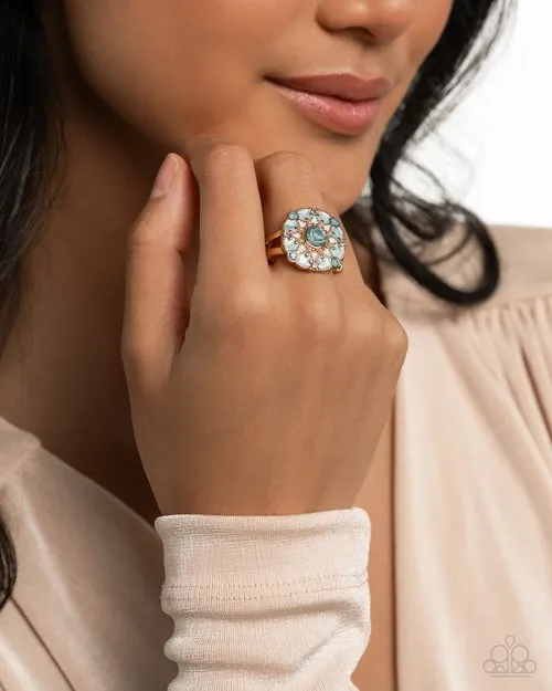 Paparazzi Jewelry Rings Paparazzi Ring Cheers to Perfection Blue Paparazzi Jewelry Rings Paparazzi Ring Cheers to Perfection Blue