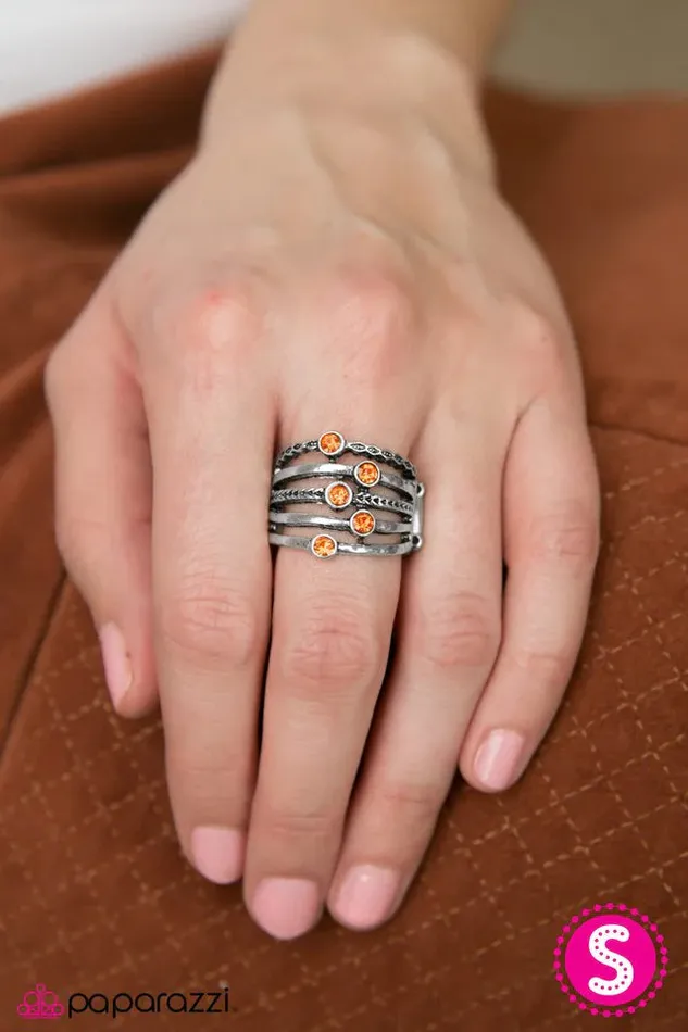 Paparazzi Jewelry Rings Paparazzi Ring Close Ranks Orange