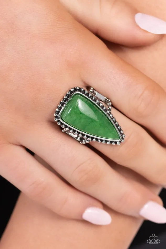Paparazzi Jewelry Rings Paparazzi Ring Earthy Engagement Green