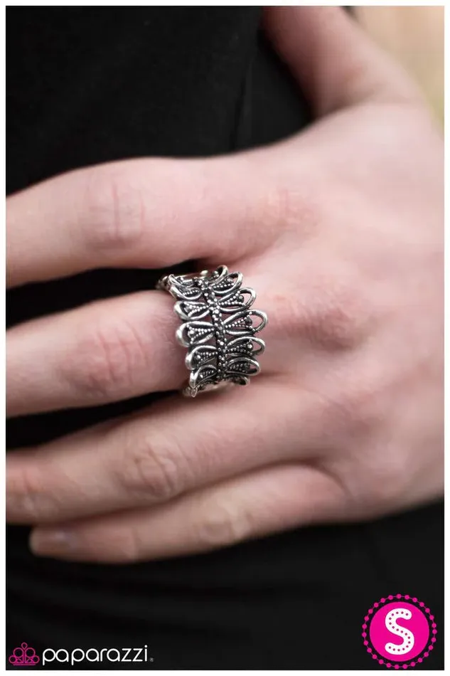 Paparazzi Jewelry Rings Paparazzi Ring Fancy Pants Silver