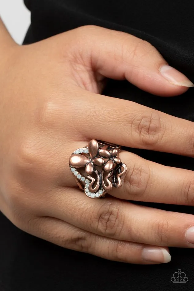 Paparazzi Jewelry Rings Paparazzi Ring Fluttering Flashback Copper