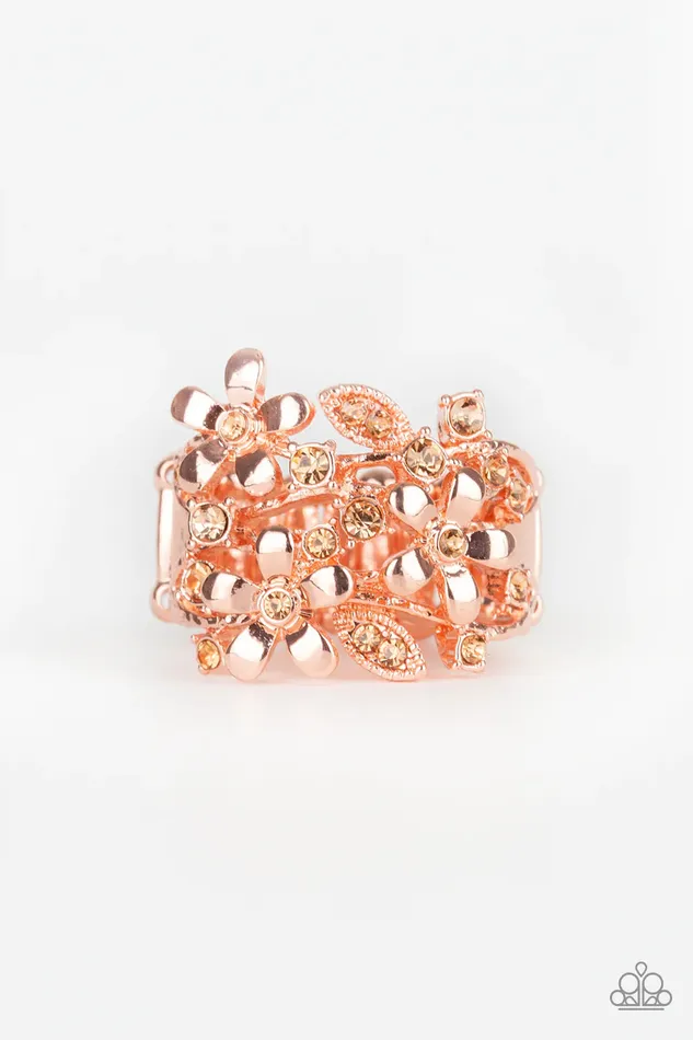 Paparazzi Jewelry Rings Paparazzi Ring Gardenia Gleam Copper