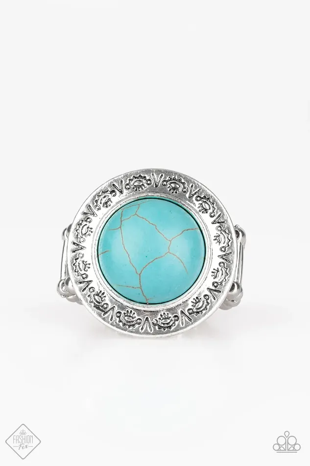 Paparazzi Jewelry Rings Paparazzi Ring Geo Glyphs Blue