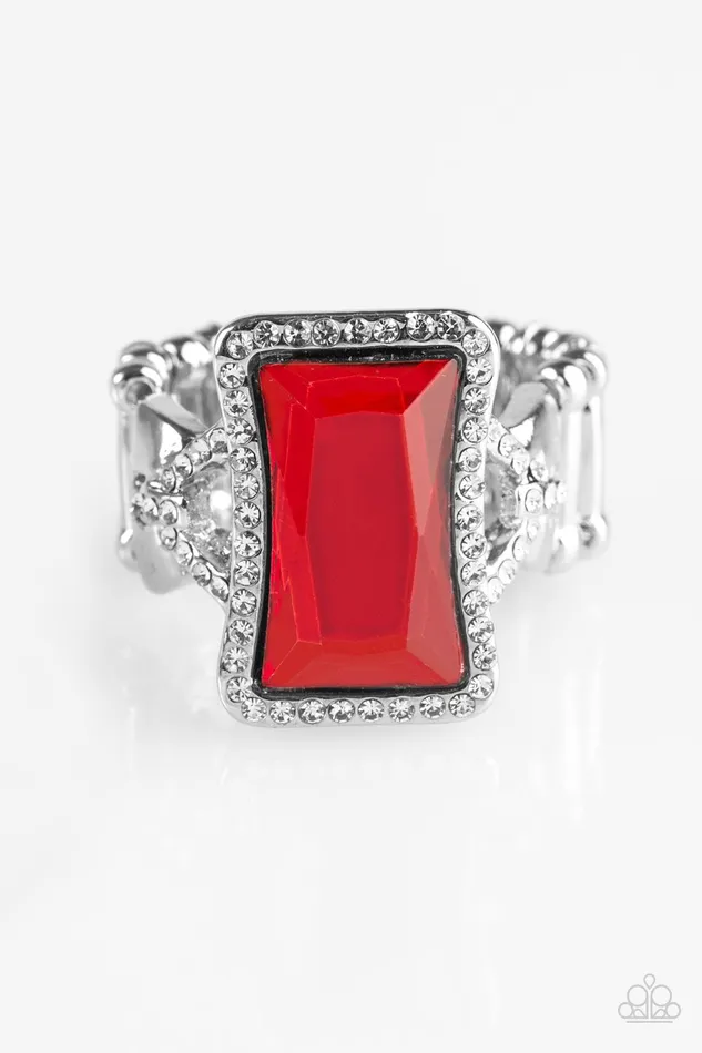 Paparazzi Jewelry Rings Paparazzi Ring Glamour Icon Red