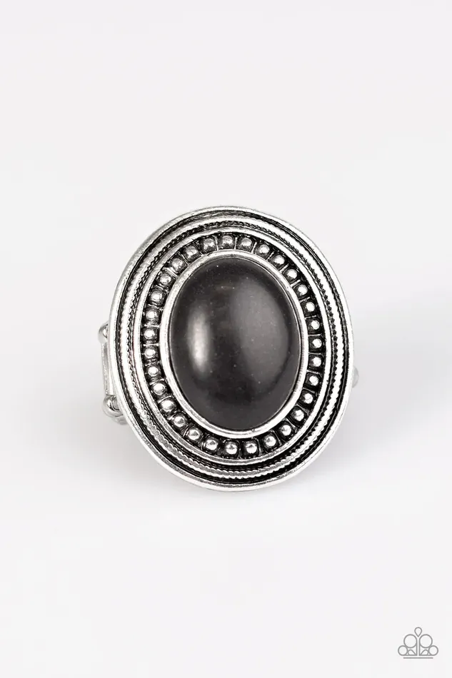 Paparazzi Jewelry Rings Paparazzi Ring Ground Force Black