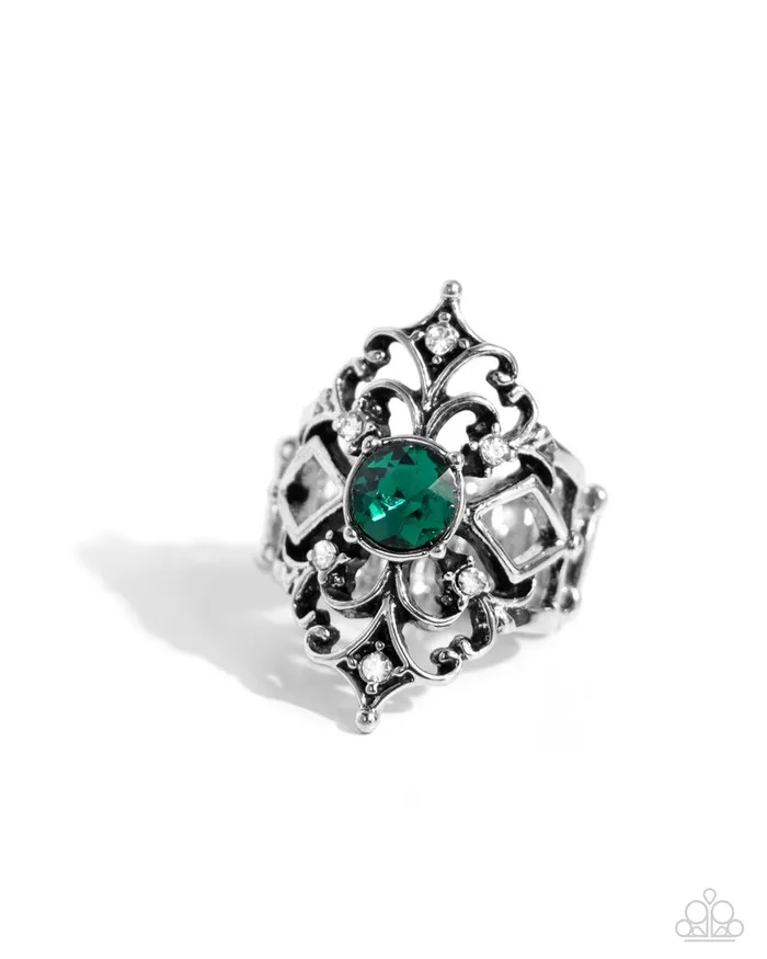 Paparazzi Jewelry Rings Paparazzi Ring Iconic Insignia Green Paparazzi Jewelry Rings Paparazzi Ring Iconic Insignia Green