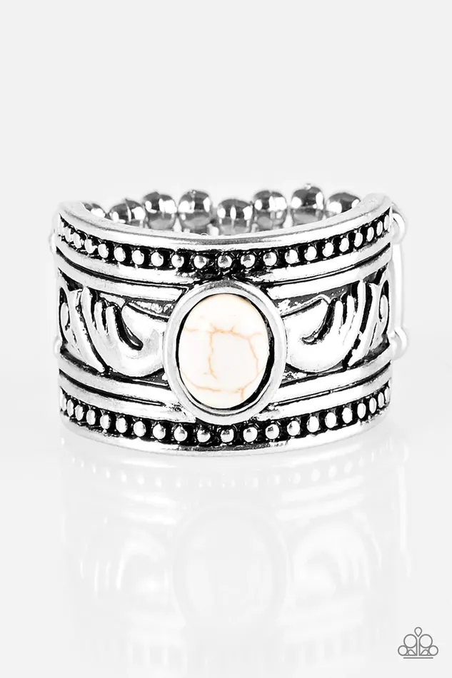 Paparazzi Jewelry Rings Paparazzi Ring Island Princess White