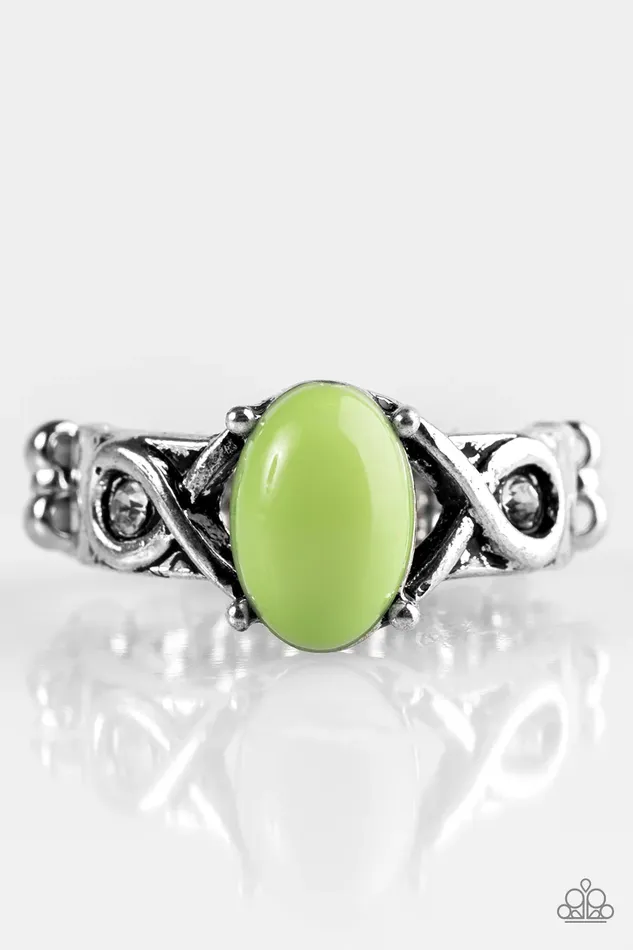 Paparazzi Jewelry Rings Paparazzi Ring March To Your Own BEAD Green