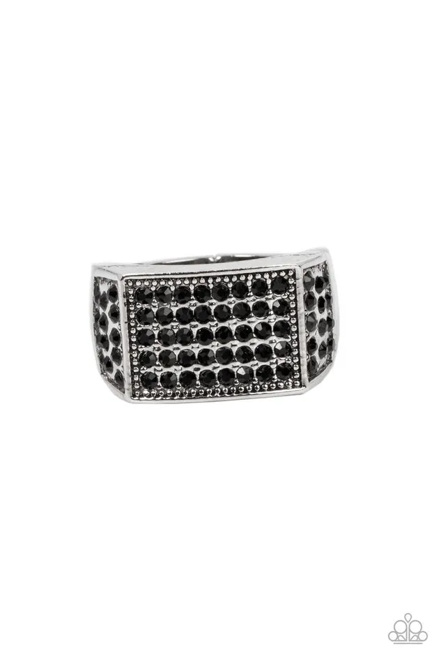 Paparazzi Jewelry Rings Paparazzi Ring Metro Merger Black Paparazzi Jewelry Rings Paparazzi Ring Metro Merger Black