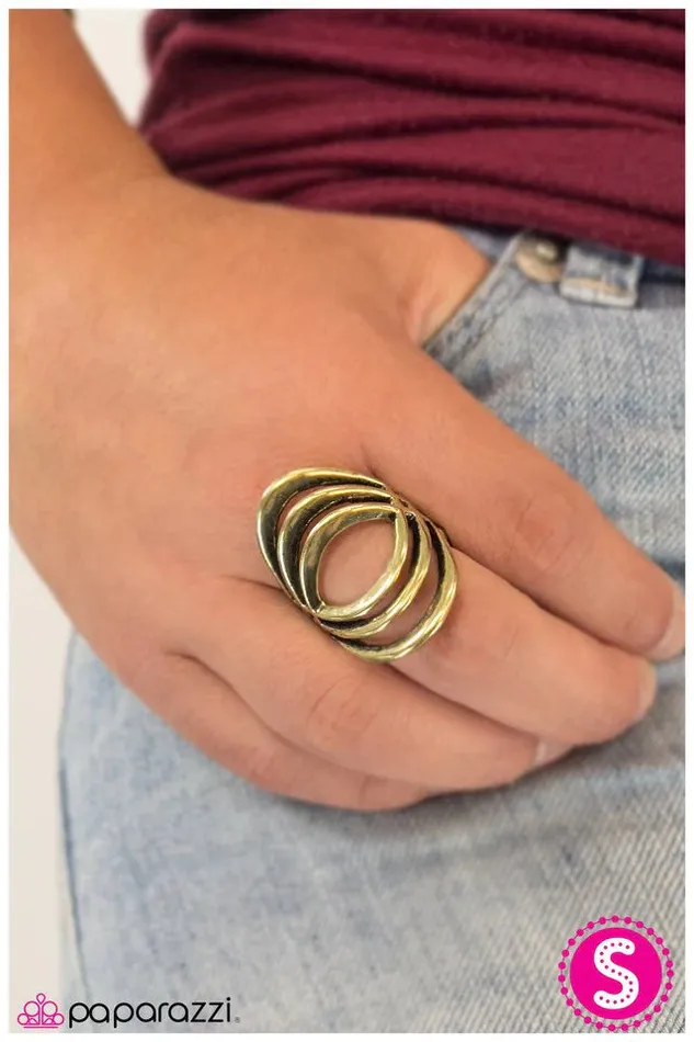 Paparazzi Jewelry Rings Paparazzi Ring Out of This Ozone Brass