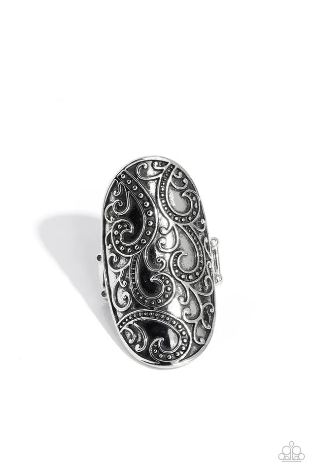 Paparazzi Jewelry Rings Paparazzi Ring PAISLEY for You Silver Paparazzi Jewelry Rings Paparazzi Ring PAISLEY for You Silver