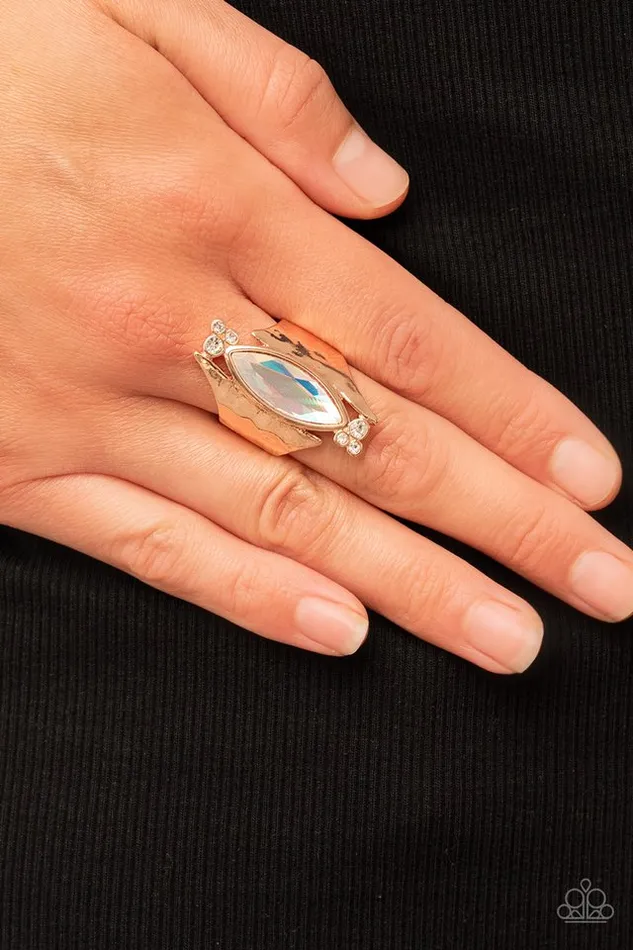 Paparazzi Jewelry Rings Paparazzi Ring Planetary Paradise Rose Gold