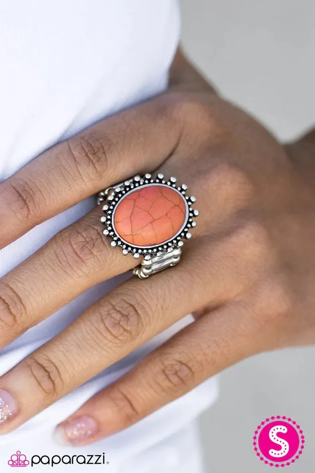 Paparazzi Jewelry Rings Paparazzi Ring Sandstone Mountains Orange