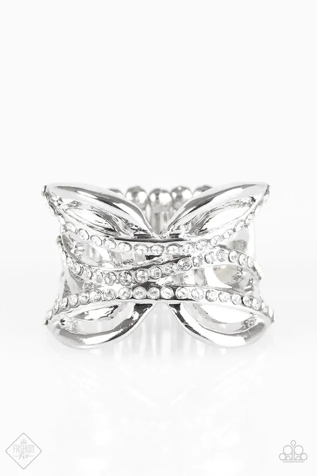 Paparazzi Jewelry Rings Paparazzi Ring Sparkle Squad White