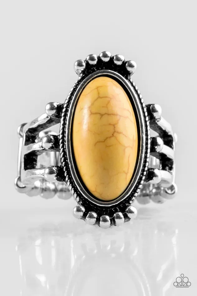 Paparazzi Jewelry Rings Paparazzi Ring Stone Arches Yellow
