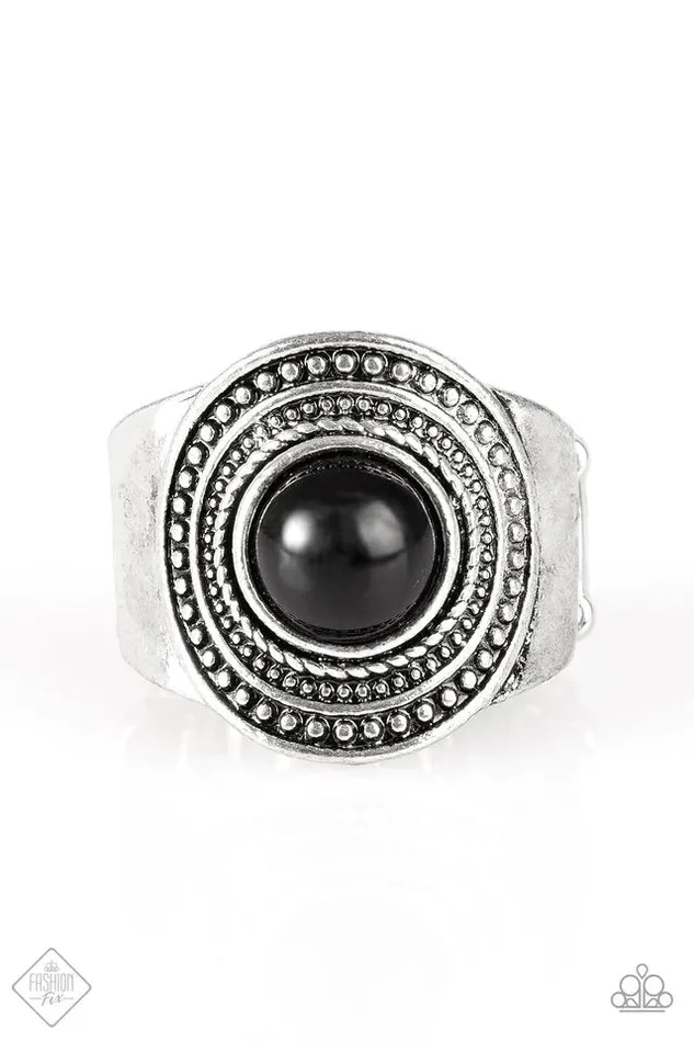 Paparazzi Jewelry Rings Paparazzi Ring Target Trance Black