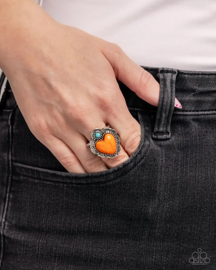 Paparazzi Jewelry Rings Paparazzi Ring Texas Ranger Orange