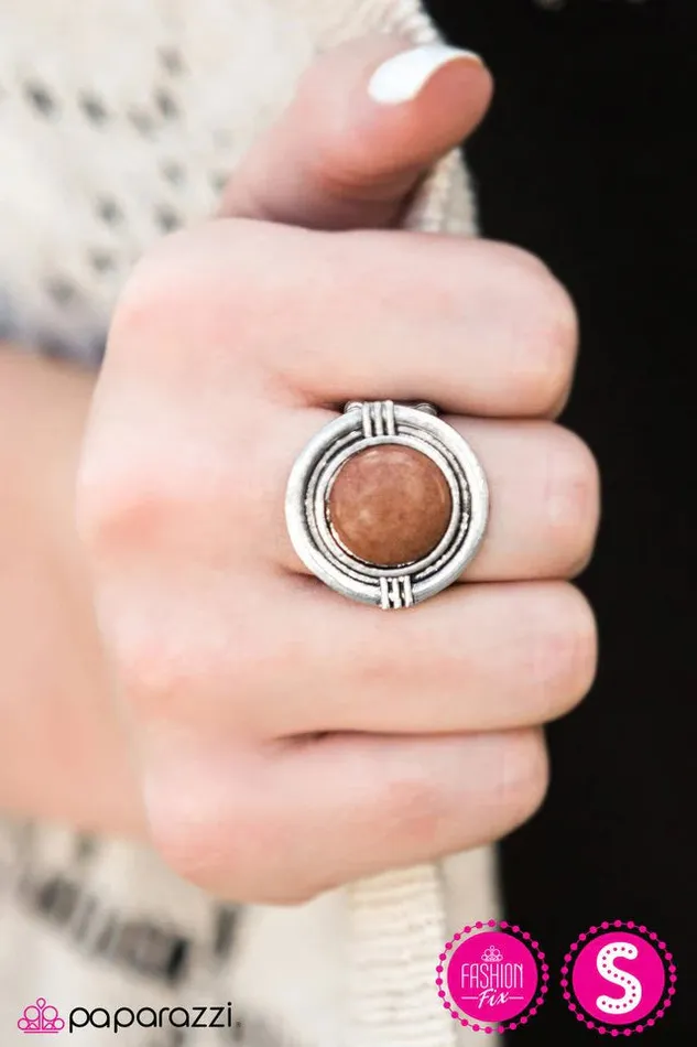 Paparazzi Jewelry Rings Paparazzi Ring The Sunset Years Brown