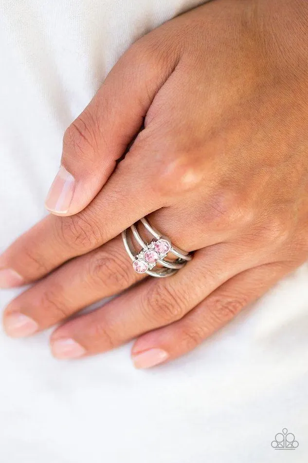 Paparazzi Jewelry Rings Paparazzi Ring Triple Crown Winner Pink
